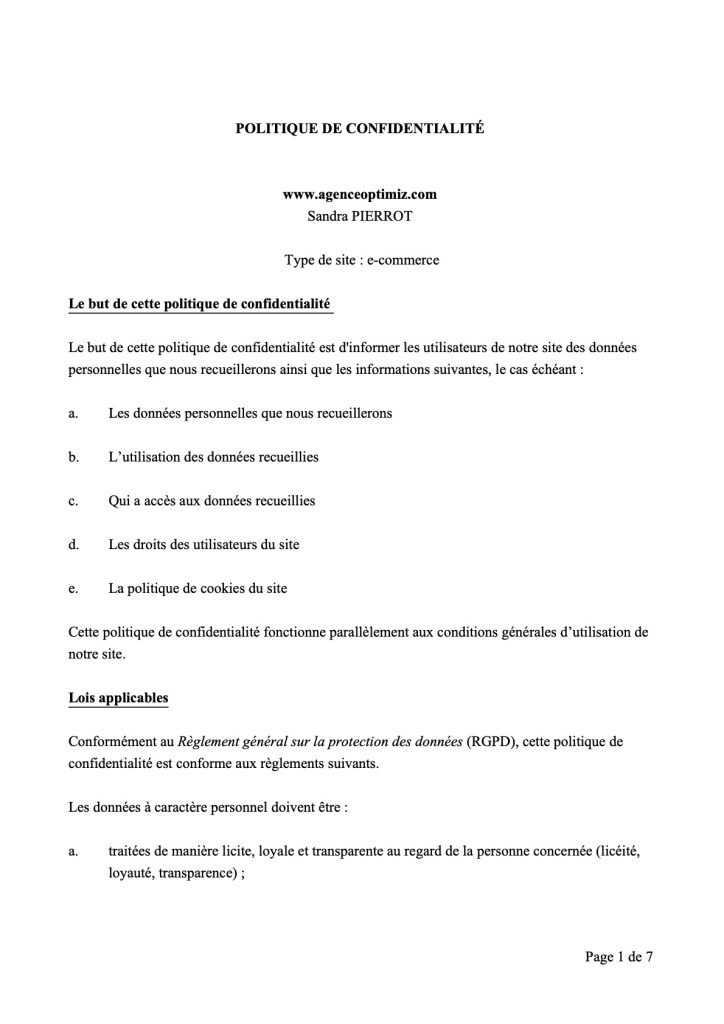 Page_1_Politique-confidentialité_L-Agence_Optimiz